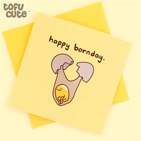 Buy Jolly Awesome X Sanrio Gudetama Foil Greeting Card Happy Bornday