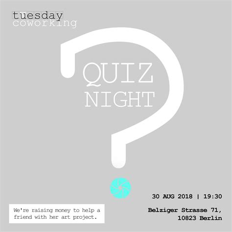 Fundraising Quiz Tuesday Coworking