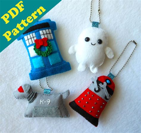 Pdf Pattern Doctor Who Keychainornament Plush By