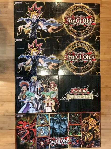 Lot Of 4 Yu Gi Oh Trading Card Game Boards Mats Ebay