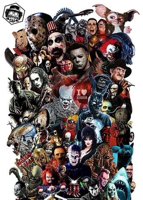 Horror Movies Icons Art By Bryanzap On Deviantart Arte Del Horror