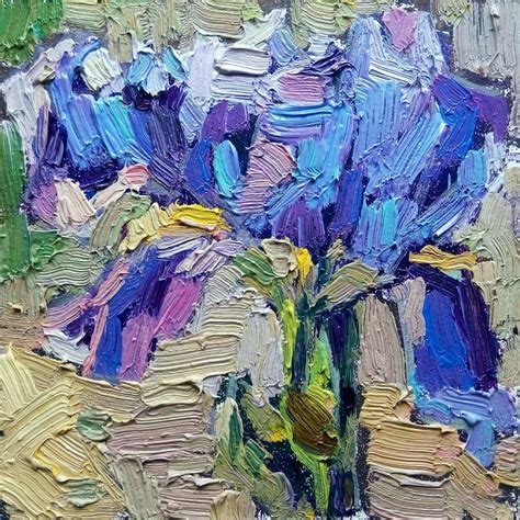 Oil Painting On Panel Board Mdf Subject Flowers And Plants
