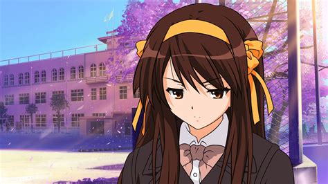Fondos De Pantalla Ilustración Anime Chicas Anime La Melancolía De Haruhi Suzumiya