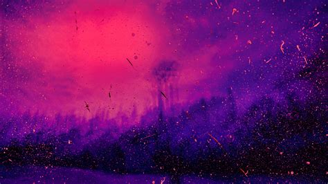 Jasper national park, alberta, canada, morning glow, purple sky, rocky mountains, landscape, long exposure, mountain range, scenery, aesthetic, 5k. Download wallpaper 3840x2160 spots, dots, lilac, purple ...