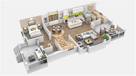 Experiment with both 2d and 3d views as you design from various angles. 3D Floor Plan Rendering Services | Halo Renders