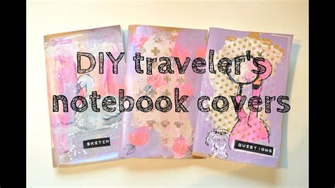 diy traveler s notebook cover youtube