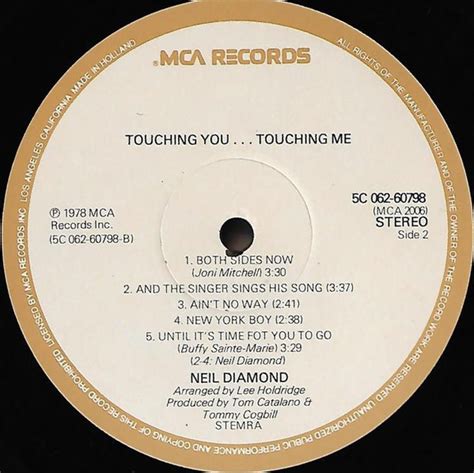 Neil Diamond Touching You Touching Me Lp Album Re Akerrecords Nl