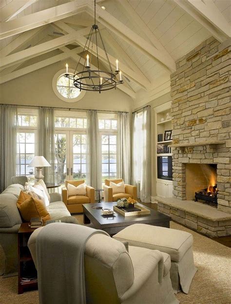 40 Attractive Lake House Living Room Decor Ideas Besthomish