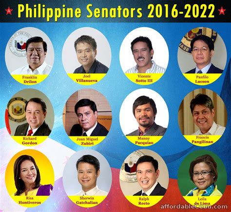 The 12 Senators In The Philippines 2017 With Pictures Philippine Government 30364