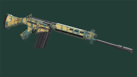 Fn Fal Rhodesian R1 — Polycount