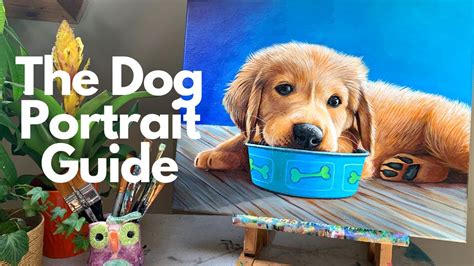 How To Paint A Dog Portrait Step By Step Youtube