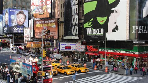 free images pedestrian times square advertising manhattan new york city 1920x1080