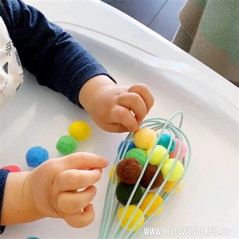 This beach ball game is a great activity for kids of all ages to develop coordination and teamwork. KITCHEN WHISK BABY FINE MOTOR SKILLS SENSORY ACTIVITY ...