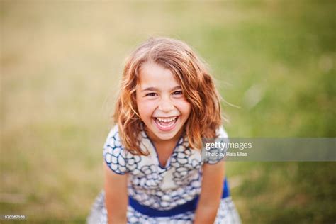 Pretty Happy Little Girl High Res Stock Photo Getty Images