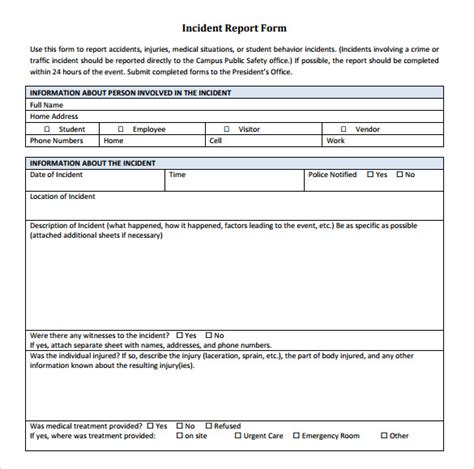How To Write A Good Incident Report