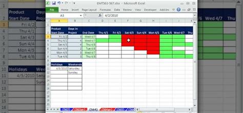 How To Create A Dynamic Gantt Chart In Excel 2010 How To Create A