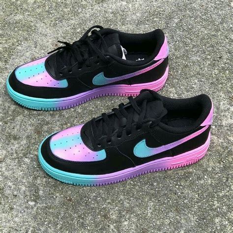 Pin By 7 On Air Custom Black Nike Shoes Cute Nike