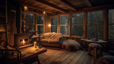 Cozy Treehouse Rain Sounds Thunder And Crackling Fireplace For Sleep