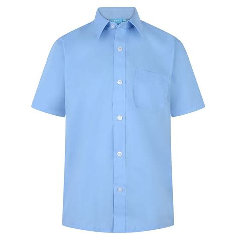 Sky Blue School Shirt Boys 36 48 Sky Blue School Uniform
