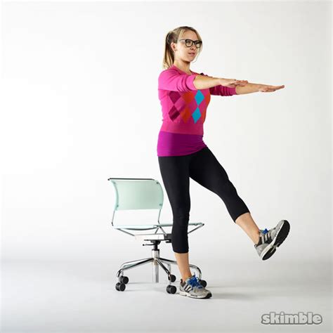 Seated Single Leg Stand Ups Exercise How To Skimble