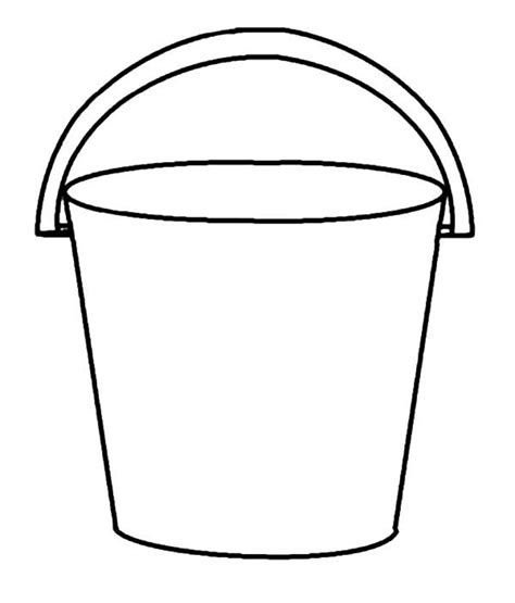 Beach Bucket Coloring Page Sketch Coloring Page Bucket Filler Bucket