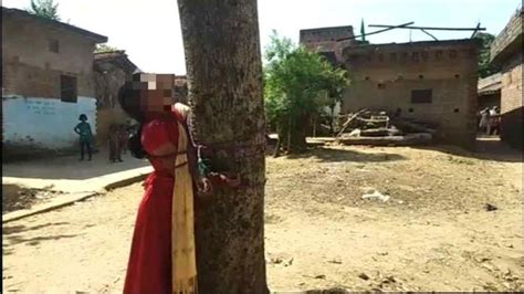bihar girl tied to tree thrashed for eloping with man of different caste father supports