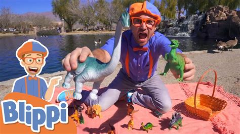 Blippi Visits A Dinosaur Exhibition Learn About Dinosaurs