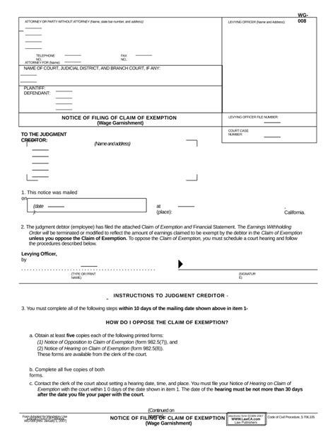 Ca Exemption Fill Out And Sign Online Dochub