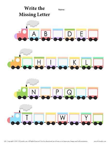 Internally c represent every character using ascii character code. Alphabet Train Worksheet | Train activities, Alphabet ...