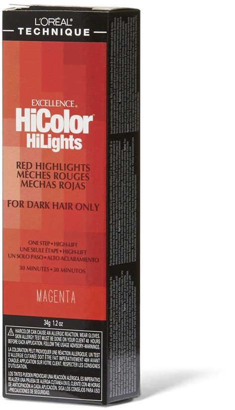 l oreal excellence hicolor red hilights magenta permanent creme hair color shopstyle