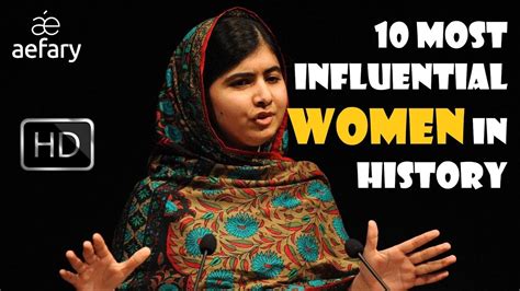 10 Most Influential Women In History Youtube
