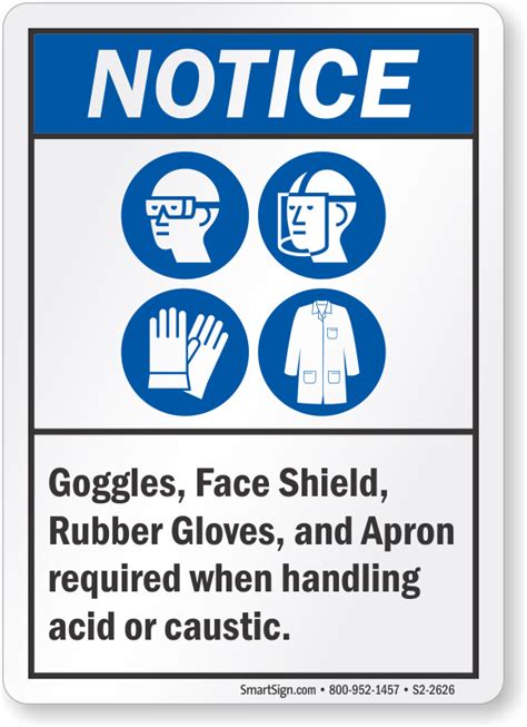 Gloves Required Signs Wear Gloves In This Area Signs