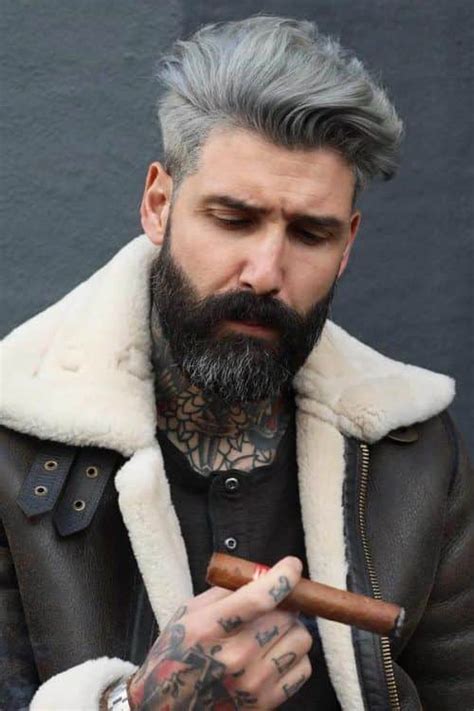 Here are the 15 looks that take grey hair to the next level. Ash Grey Hair Color For Dark Skin Men