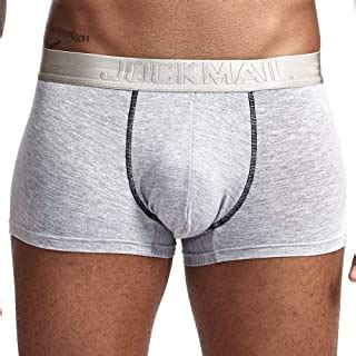 Men Yizyif Mens Underwear Jockstrap Bottomless Metallic Boxer Shorts