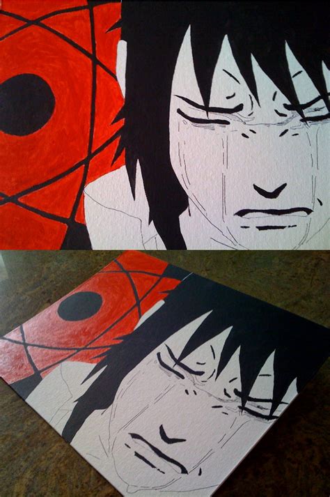 Painting Sasuke Crying By Iareawesomeness On Deviantart