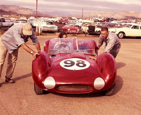 Carroll Shelby Riverside Raceway 1960 Maserati Birdcage Vintage