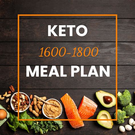 1600 1800 Calorie Keto Meal Plan Planner Weight Management Etsy