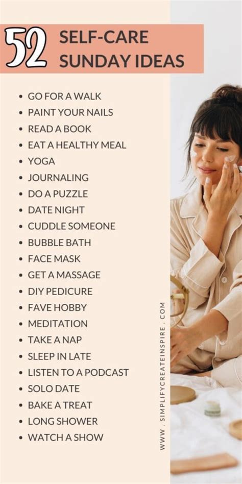 52 Self Care Sunday Ideas For A Whole Year Of Bliss