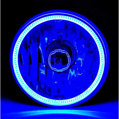 5 34 Blue Led Cob Smd Halo Angel Eye Halogen Light Bulbs Metal