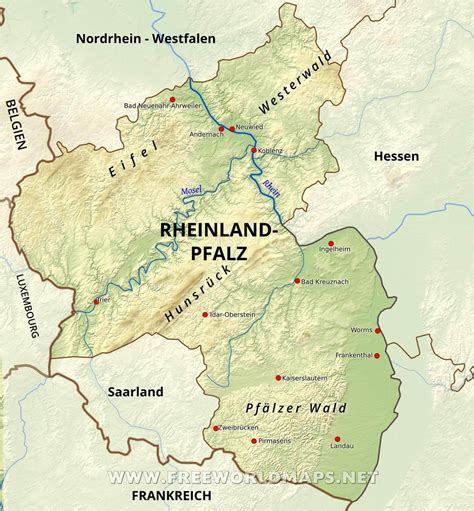 Rheinland Pfalz Karte