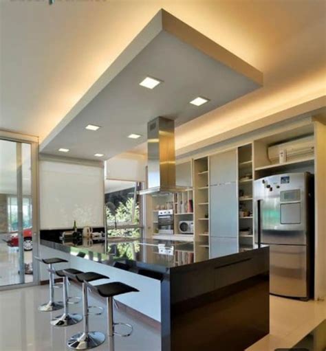 Modern Kitchen Ceiling And Lighting · Level 7 Seven