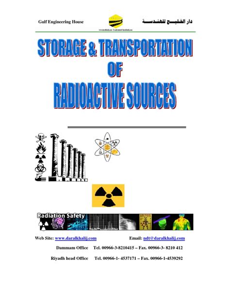 Ubbl and to the publication guide to fire protection malaysia. Storage & Transportation of Radioactive Sources ...