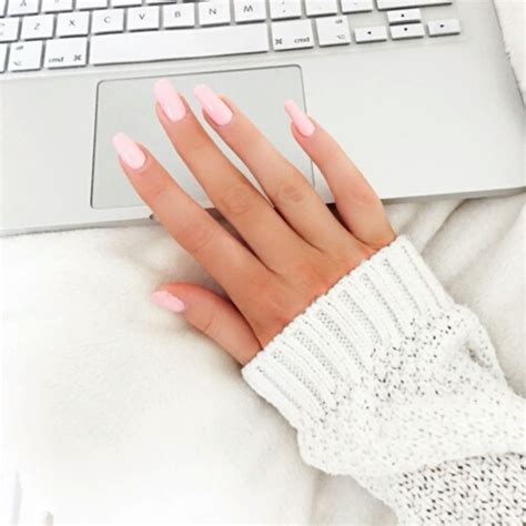 beautiful pink  white nails designs ideas     ecstasycoffee