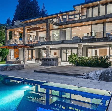 Mega Mansions On Instagram Spectacular Modern Home In West Vancouver
