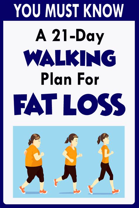 A 21 Day Walking Plan For Fat Loss