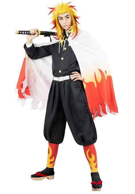 Demon Slayer Kimetsu No Yaiba Rengoku Kyoujurou Cosplay Costume