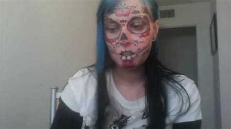 Sugar Skull Face Tattoo Review Youtube