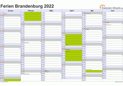 Ferien Brandenburg 2022 Ferienkalender Zum Ausdrucken