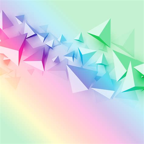 Colorful Background With 3d Polygon Triangle Shapes Download Free