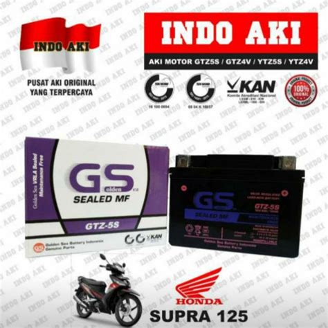 Harga Aki Motor Honda Supra X 125 Gtz5 Gtz5s Gtz 5s Gs Golden Sea Accu